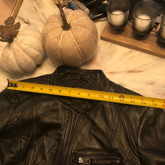 Genuine Leather Moto Jacket- Small - Picture 8 of 8